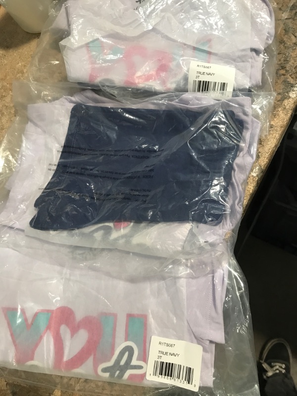 Photo 2 of BUNDLE of 3, JoJo Siwa girls Toddler Girls' Graphic Tee & Shorts 2-piece Set 3T True Navy