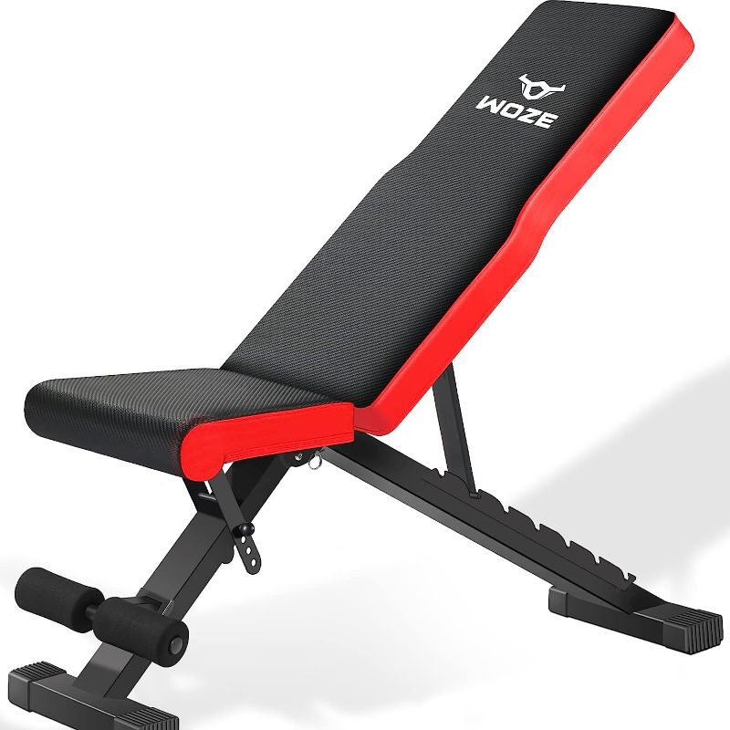 Photo 1 of **SEE NOTES**
WOZE Adjustable Weight Bench, Foldable Workout Bench for Full Body Strength Training, Multi-Purpose Decline Incline Bench for Home Gym - New Version
