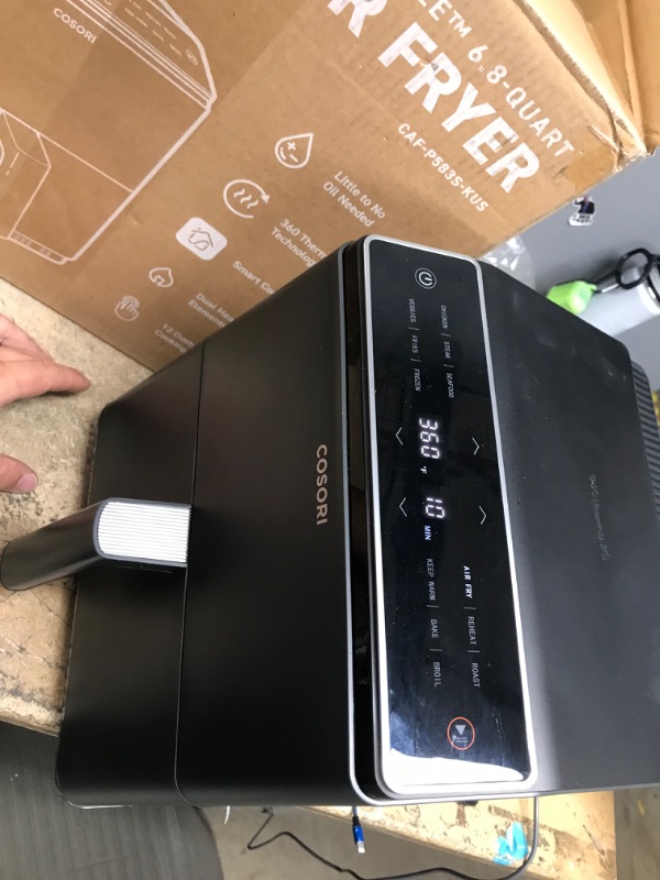 Photo 1 of COSORI Pro III Air Fryer Dual Blaze, 6.8-Quart, Precise Temps Prevent Overcooking, Heating Adjusts for a True Air Fry, Bake, Roast, and Broil, Even and Fast Cooking, In-App Recipes, 1750W, Dark gray
