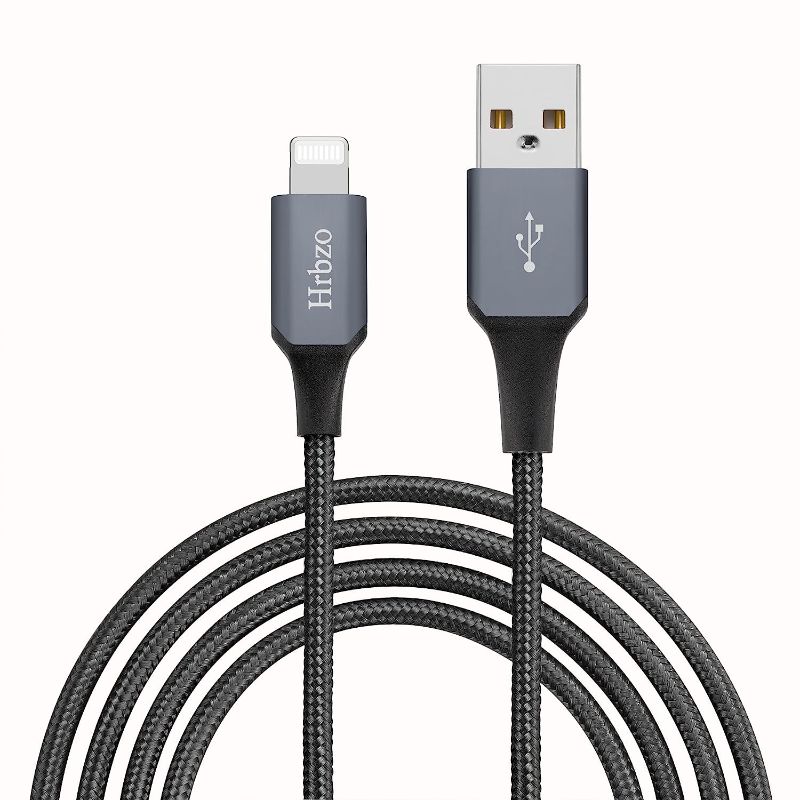 Photo 1 of Hrbzo 3FT Nylon Braided Cable [1-Pack] [MFi Certified] Compatible with iPhone Charger Compatible iPhone 14/13/12/11/Xs/XR/8/SE/iPad More iPhone 14/13/12/11/Xs/XR/8/SE/iPad More