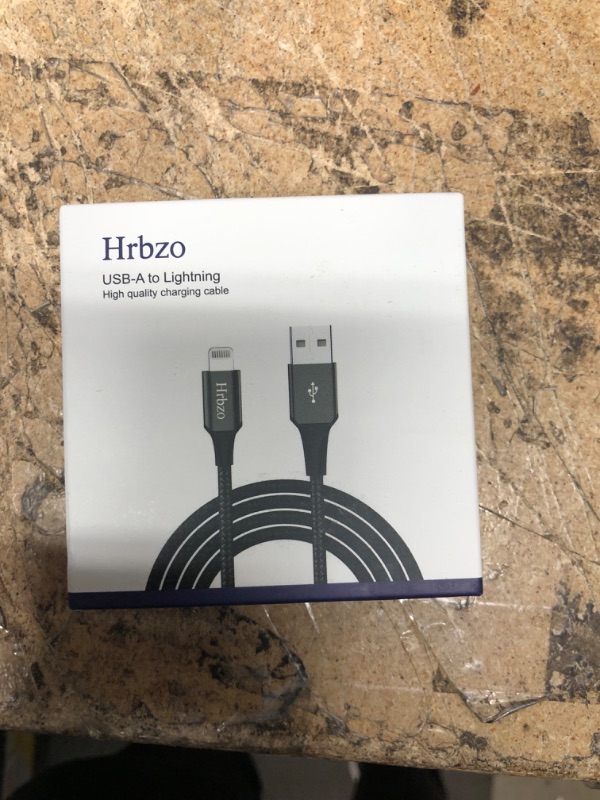 Photo 2 of Hrbzo 3FT Nylon Braided Cable [1-Pack] [MFi Certified] Compatible with iPhone Charger Compatible iPhone 14/13/12/11/Xs/XR/8/SE/iPad More iPhone 14/13/12/11/Xs/XR/8/SE/iPad More