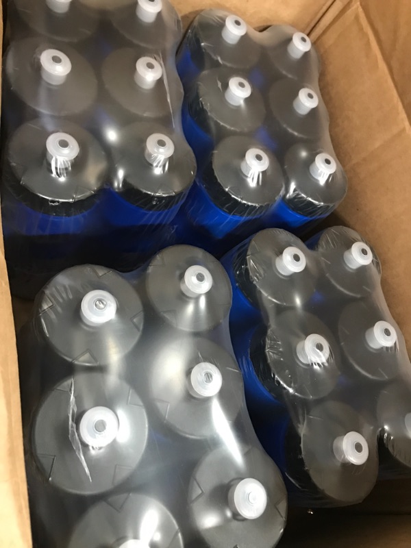 Photo 1 of 24 Pack Squeez Sports Bottle | 22 oz. BPA-Free Easy Open with Pull Top Cap | Made in USA | Reusable Plastic Water Bottles for Adults & Kids | Top Rack Dishwasher Safe
