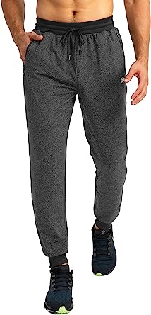 Photo 1 of Pudolla Men's Fleece Joggers Pants Soft Warm Sweatpants for Men Winter Athletic Gym Workout Jogger Pants with Zipper Pockets size XL