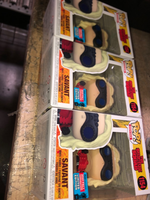 Photo 1 of (THREE PACK) Funko Pop! Movies: Suicide Squad - Savant, Fall Convention Exclusive 2021