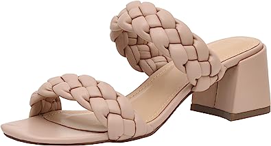 Photo 1 of CUSHIONAIRE Women's Onyx braided Heel Sandal +Memory Foam Wide Widths Available