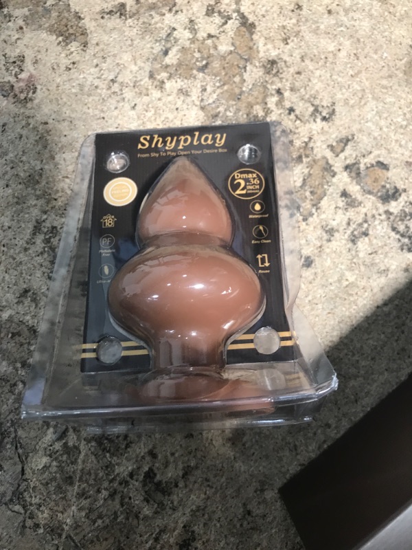 Photo 2 of ShyPlay 4.29" Two-Stage Progressive Plugs - stimulating Prostate Anal Plug G-spot posterior Toys - Male and Female Silicone Sex Toys Skin
