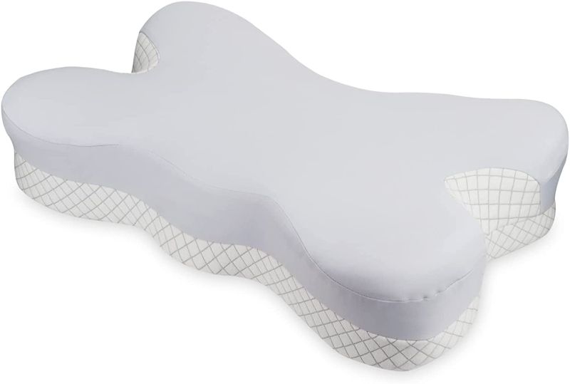 Photo 1 of Dual Layer Memory Foam Pillow, Lareinaxe Bed Pillows for Sleeping Cooling, Soft Allergy Friendly Luxury Pillow for Back, Stomach or Side Sleepers, Oeko-TEX & CertiPUR-US Certified, Standard Size

