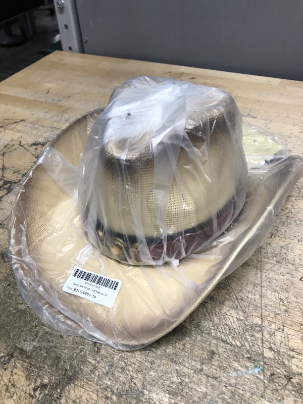Photo 1 of Toppers Summer Beach Straw Cowboy Hats for Women & Men with Hat Band Natural-topaz Large-X-Large