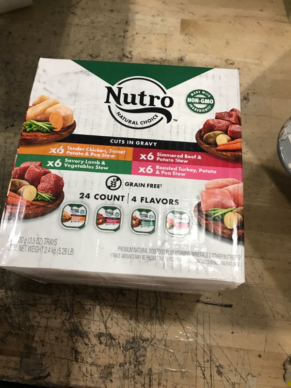 Photo 1 of Nutro Natural Grain-Free Beef, Lamb, Chicken, Turkey Flavor Adult Wet Dog Food - 3.5oz/24ct