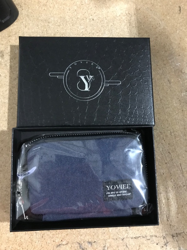 Photo 1 of YOVIEE Credit Card Holder RFID Blocking Zipper Card Cases Small Accordion Card Wallets