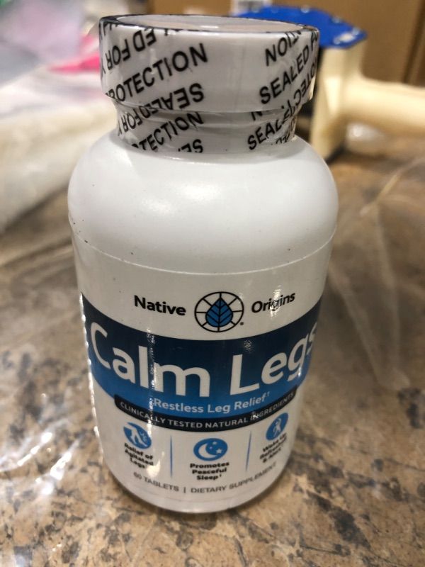 Photo 1 of Native Origins Calm Legs Restless Legs Relief Tablets, 60 Ct