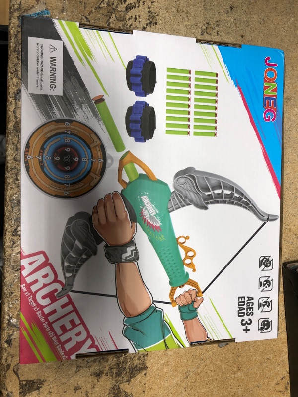 Photo 1 of JONEG Kids Bow and Arrow Toys - Archery Set with 20 Foam Bullets, Indoor Game Toys for Kids Girls Toddler, Gift for Boys & Girls Age 4 5 6 7 8 Years Old Green