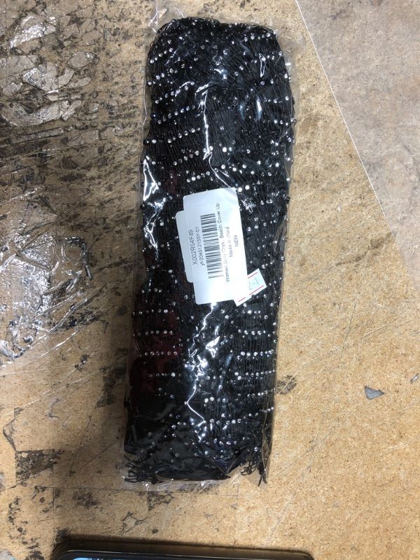 Photo 1 of Women Sexy Crystal Rhinestone Mesh Pants Hollow Out Fishnet Leggings Rave Party Festival Club Trousers Beach Cover Up Black/43inch