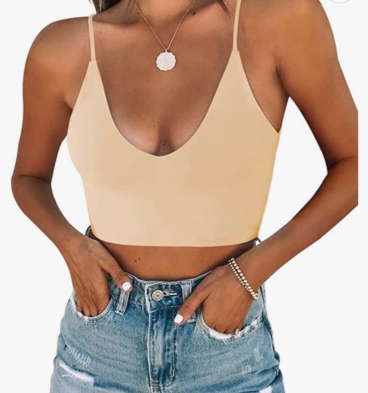 Photo 1 of **DIFFERENT COLOR, SEE PHOTO**
jlcnuew womens spaghetti strap top medium amber glow
