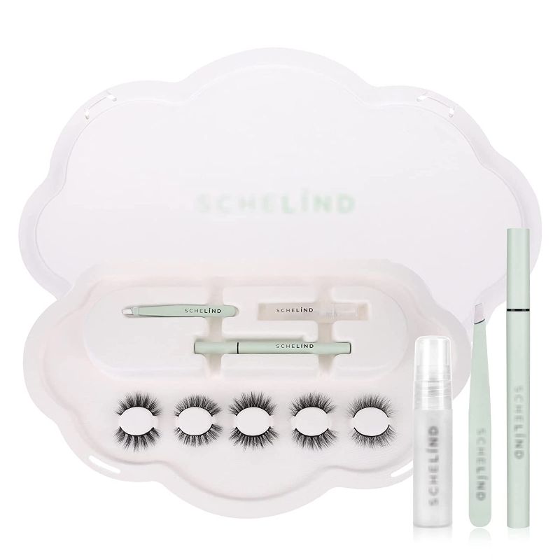 Photo 1 of SCHELIND 3D Natural False Eyelashes,Non-Magnetic Lashes with Eyeliner Kit Reusable 3D Fluffy Mink Lashes Cruelty Free,100% Handmade Lightweight Lashes 5 Pairs & Eyeliner Pens & Eyelash Glue Remover & Applicatorfor Eyelashes(SC02)
