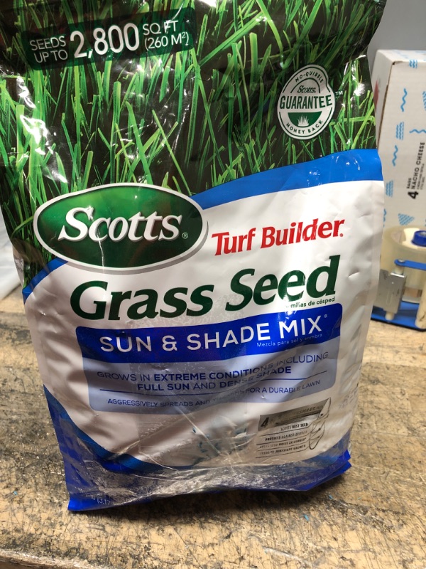 Photo 1 of ***EXP 06/30/23*** Scotts Turf Builder Sun and Shade Mix for Extreme Conditions including Full Sun and Dense Shade, 7 lbs. 7 lb. 1 Pack