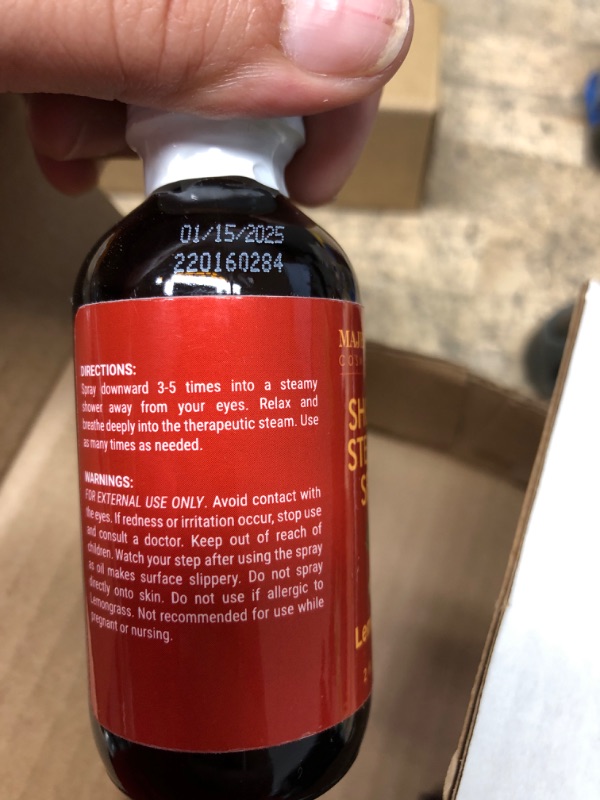 Photo 1 of ***EXP 01/15/2025*** MAJESTIC PURE Shower Steamer Spray - Aromatherapy Shower Spray with Pure & Natural Lemongrass Essential Oil - Shower Spray Aromatherapy Mist - Experience Spa with This Room Spray Aromatherapy, 2 fl oz