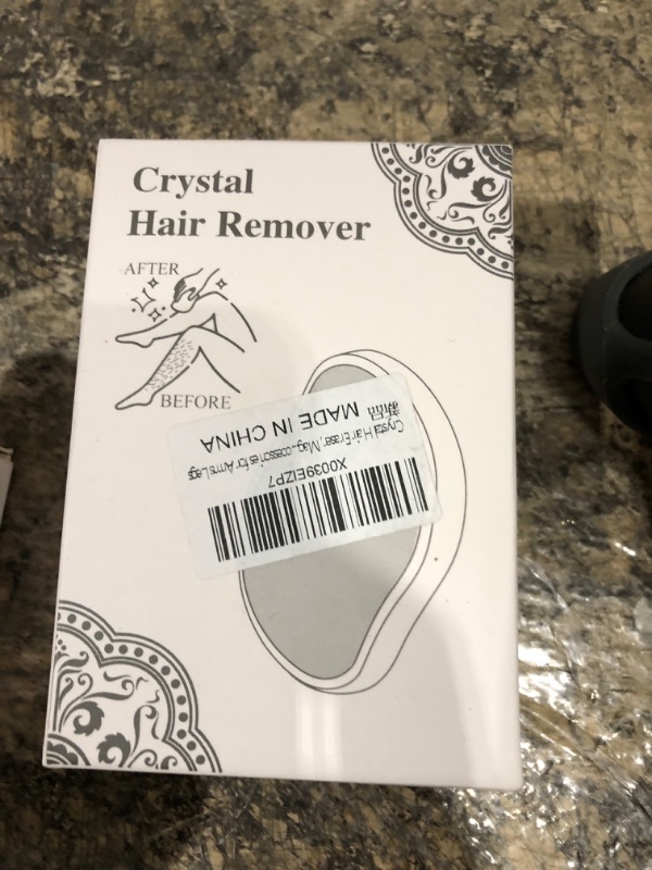 Photo 1 of Crystal Hair Eraser, Magic Hair Eraser Crystal Hair Remover for Women and Men, Painless Exfoliation Crystal Hair Removal Tool Crystal Hair Accessories for Arms Legs Skyblue