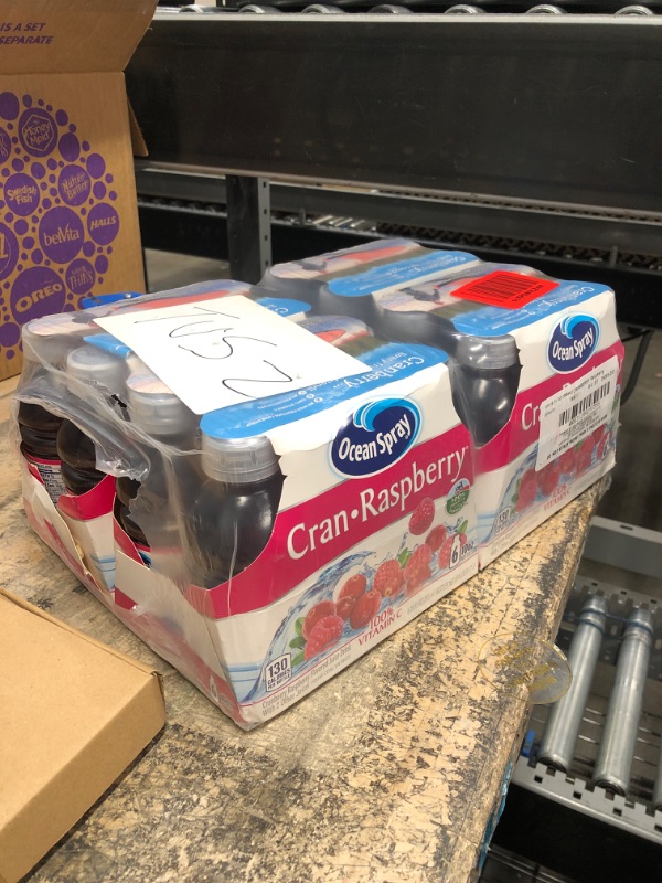 Photo 1 of Ocean Spray Cran-Raspberry Juice Drink, 10 Ounce Bottles (4 x Pack of 6)
