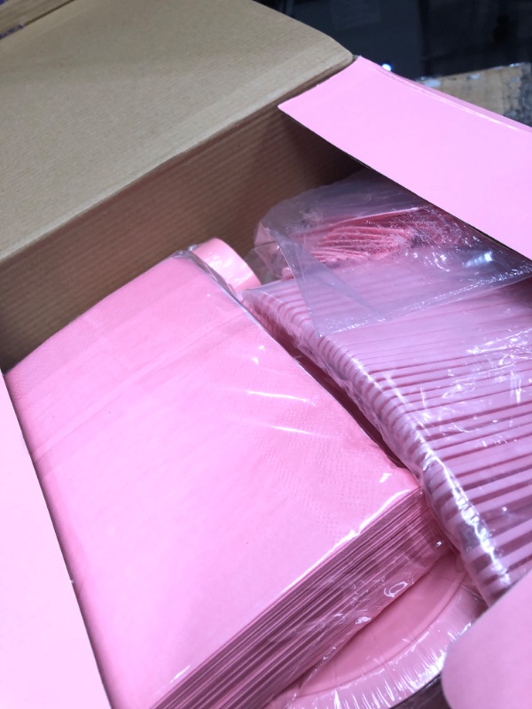 Photo 1 of Serves 50 | Pink Party Pack 50-Set | Party Avenue Bundle-Pack | Complete Party Pack | Graduation Parties, Birthday Parties, Festivals, Gender Reveal Parties, Bachelorette Parties, Pink Theme