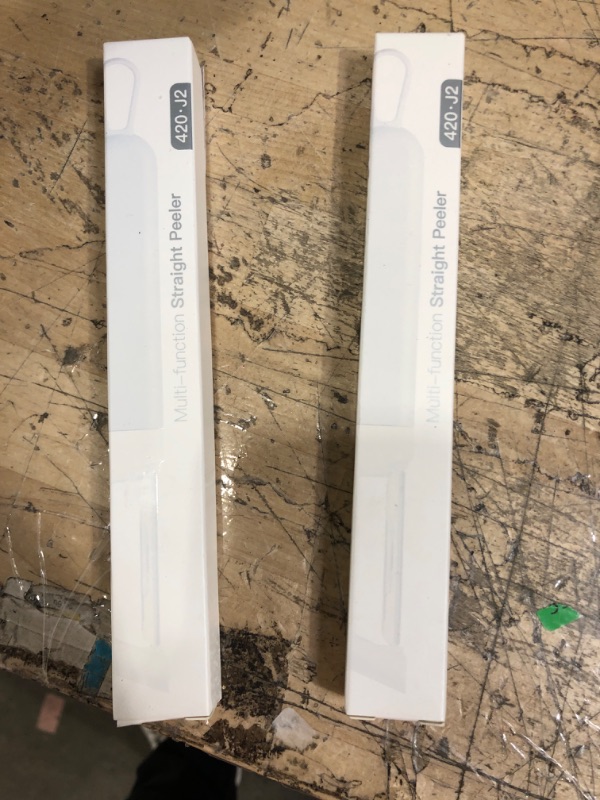 Photo 1 of Straight Peeler for Kitchen - BEZOX Minimalist Design Fruit Peeler and Corer, Durable and Ergonomic Smooth Glide Swivel Peelers 7.6*0.98*0.55 in pack of 2