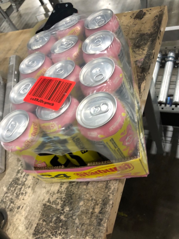 Photo 1 of Cellucor C4 Energy Drink, STARBURST Strawberry, Carbonated Sugar Free Pre Workout Performance Drink with no Artificial Colors or Dyes, Pack of 12 Starburst Strawberry 16 Fl Oz (Pack of 12)