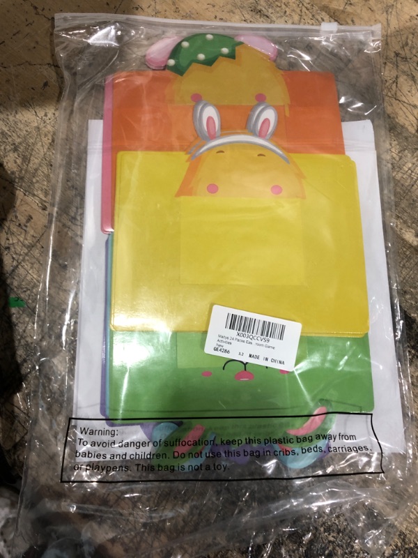 Photo 1 of Maitys 48 Pcs Easter Spring Crafts for Kids DIY Picture Frame Craft Kits 24 Pcs Easter Bunny Picture Frame 24 Sheets 600 Pcs Egg Chick He Is Risen Spring Sticker for Classroom Kid Activities Art Games