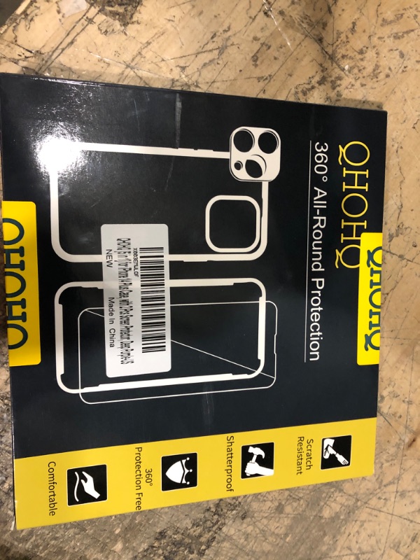 Photo 1 of QHOHQ [5 in 1] for iPhone 14 Plus Case, with 2X Screen Protector + 2X Camera Lens Protector, Soft Silicone Military Shockproof Slim Thin Phone Case 6.7 Inch for Men and Women, Deep Purple