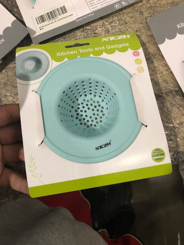 Photo 1 of NTCZH Drain Hair Catcher, TPE Bathtub Strainer Drain Protector, Drain Covers for Shower to Catch Hair Shower Accessories