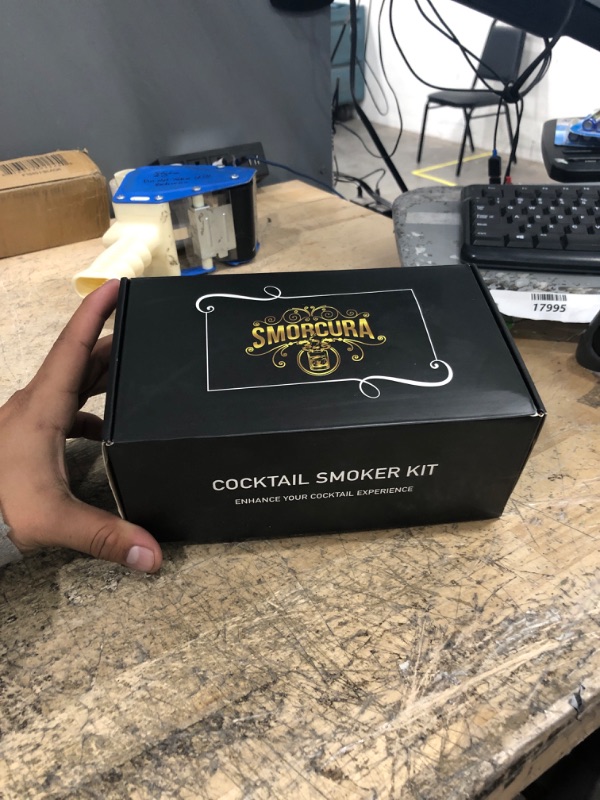 Photo 1 of Premium Cocktail Smoker Kit with Oak Wood Chips | Whiskey Smoker Kit for Cocktails, Wine, Bourbon, Whiskey | Gifts for Dad, Husband, Boyfriend, Party & Bar | Handmade Ceramic Volcano by SMORCURA