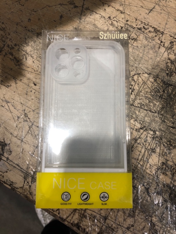 Photo 1 of Szhuliee. [3 in 1] iPhone 13 Pro Max Clear Case, Patented Two-Way Stand, Screen Protector,Compatible with MagSafe, Tempered Film, 6.7 inches, TPU, White