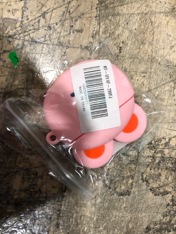 Photo 1 of Cute AirPods 2nd 1st Generation Case,with Key Chain and Beautiful Bear Pendant,Soft Silicone Protective Soft Shell, Compatible with AirPods 1st & 2nd Generation Case (Pink)