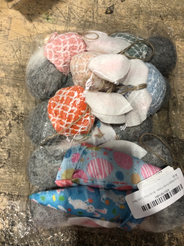 Photo 1 of Spring Hanging Gnomes Ornaments Set, Handmade Swedish Plush Gnomes Scandinavian Tomet Santa Elf Hanging Home Decorations Holiday Decor (Easter 10pcs)