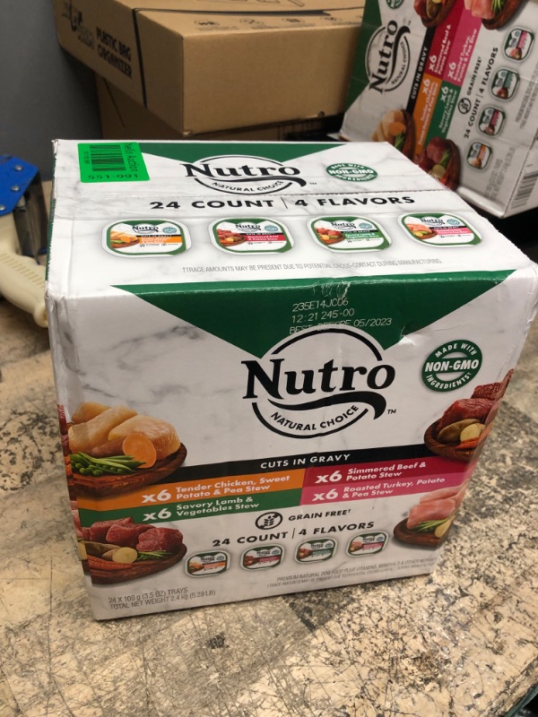 Photo 1 of Nutro Natural Grain-Free Beef, Lamb, Chicken, Turkey Flavor Adult Wet Dog Food - 3.5oz/24ct