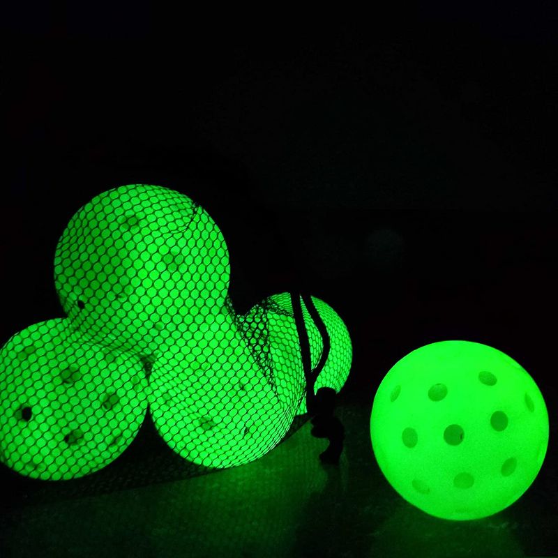 Photo 1 of Vvinca Pickleballs 6 Pack Pickleball-Balls Meet USAPA Requirement | Choose Indoor or Outdoor | Double Tone Luminous Green Blue Pink Tangerine Yellow
