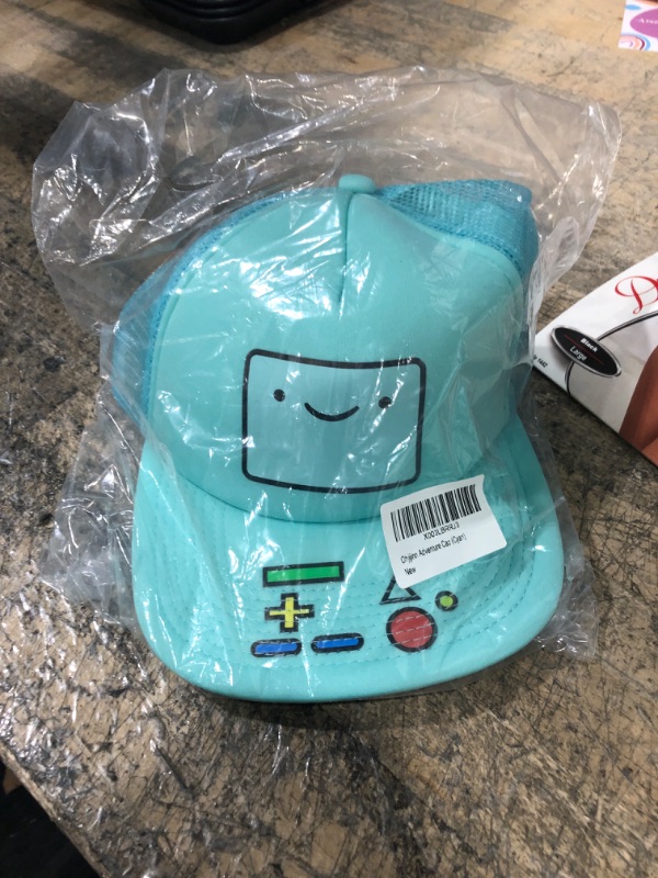 Photo 2 of Ohjijinn Anime Trucker Hat Baseball Caps, Unisex Anime Hat Adjustable Outdoor Mesh Snapback Hat for Men Women Cyan