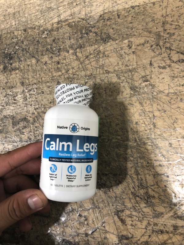 Photo 1 of Native Origins Calm Legs Restless Legs Relief Tablets, 60 Ct