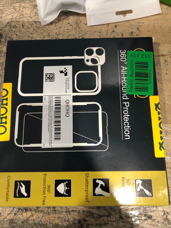 Photo 1 of QHOHQ [5 in 1] for iPhone 14 Plus Case, with 2X Screen Protector + 2X Camera Lens Protector, Soft Silicone Military Shockproof Slim Thin Phone Case 6.7 Inch for Men and Women, Midnight Green