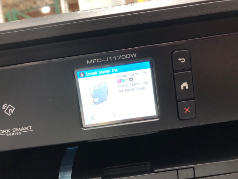 Photo 1 of Brother MFC-J1170DW Wireless Color Inkjet All-in-One Printer with Mobile Device Printing, NFC, Cloud Printing & Scanning, Refresh Subscription and Amazon Dash Replenishment Ready