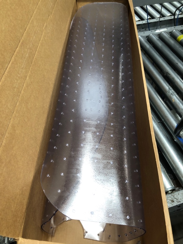 Photo 1 of Evolve 33" x 44" Clear Office Chair Mat with Rounded Corners for Low Pile Carpets, Made in The USA, C5B5003G