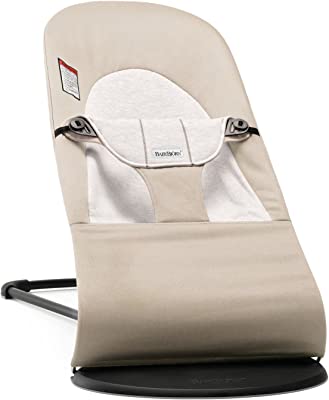 Photo 1 of BABYBJÖRN Bouncer Balance Soft, Cotton/Jersey, Beige/Gray