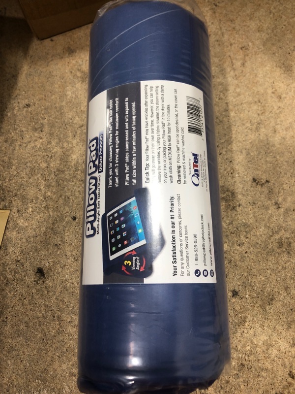 Photo 1 of Pillow Pad Multi Angle Cushioned Tablet and iPad Stand, Blue, As Seen on TV