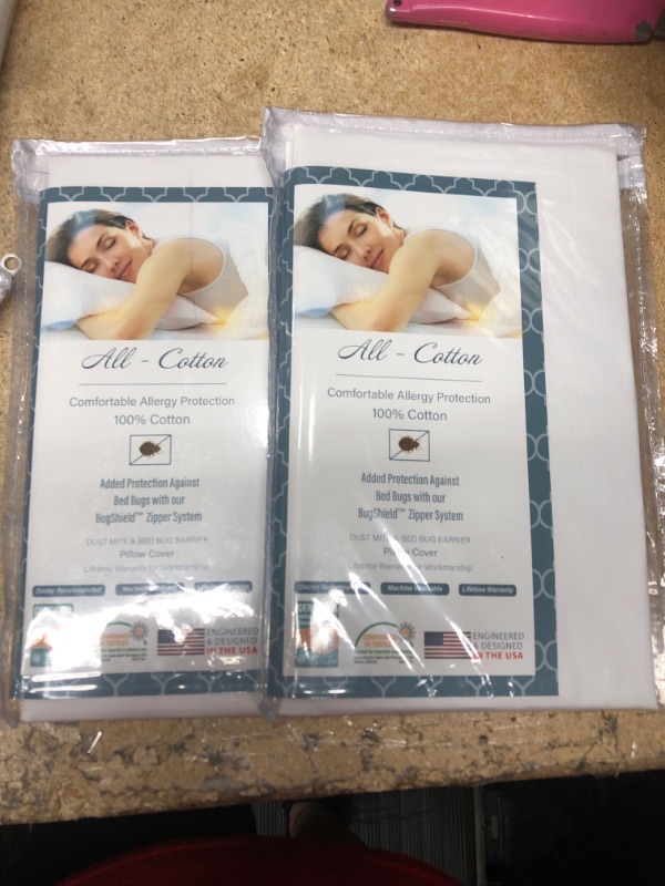 Photo 1 of 2 ITEMS, National Allergy 100% Cotton Bed Bug BUNDLE