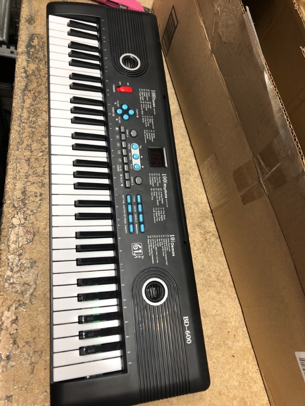 Photo 2 of *** UNABLE TO TEST  NO POWER CORD ***Digital Piano 88 Key Full Size Semi Weighted Electronic Keyboard Piano with Music Stand,Power Supply,Sustain Pedal,Bluetooth,MIDI,for Beginner Professional at Home/Stage