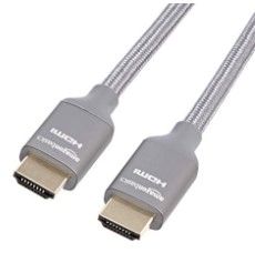 Photo 1 of 10' Amazon Basics High-Speed HDMI Cable (48Gbps, 8K/60Hz, Dark Gray)-2 PACK 