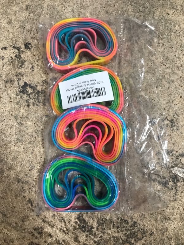 Photo 2 of (24-Pack) ST Birthday Party Favor, Wholesale Bulk Colored ST Themed Party Silicone Rubber Bracelet, Ideal for ST Birthday Party Supplies and Favors, ST Birthday Sign, Gift for Boy Girl