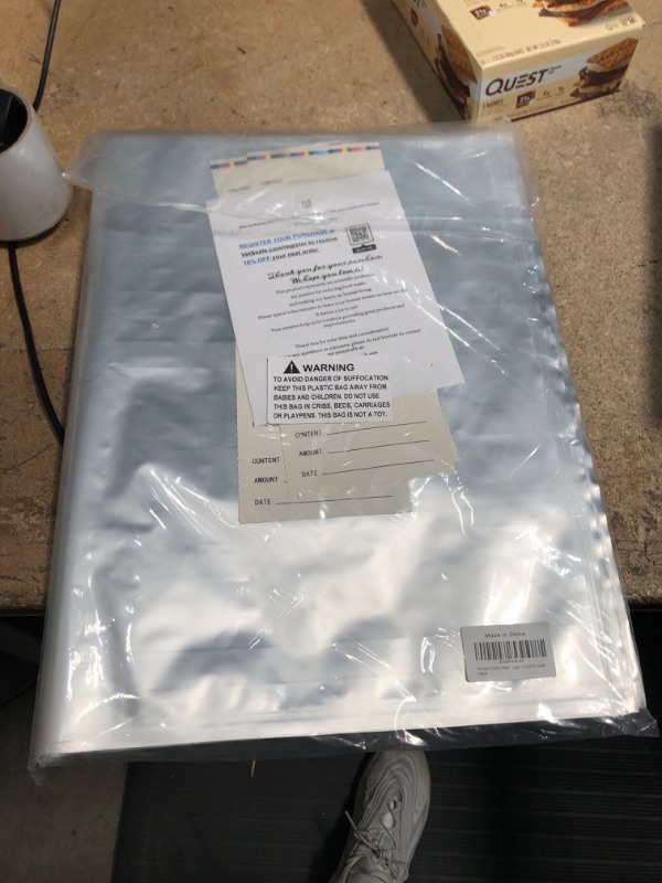 Photo 1 of 15 Pack 5 Gallon Mylar Bags with Oxygen Absorbers (Enhanced 2500CC Capacity, Individually Sealed) and Labels- 10.5 mil, Heat Sealable Mylar Bags for food Storage 5 Gallon for Long Term Food Storage
