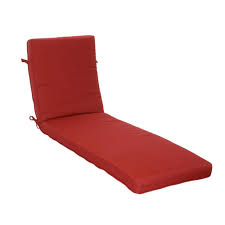 Photo 1 of  Chaise Outdoor Lounge Chair Cushion in Chili
