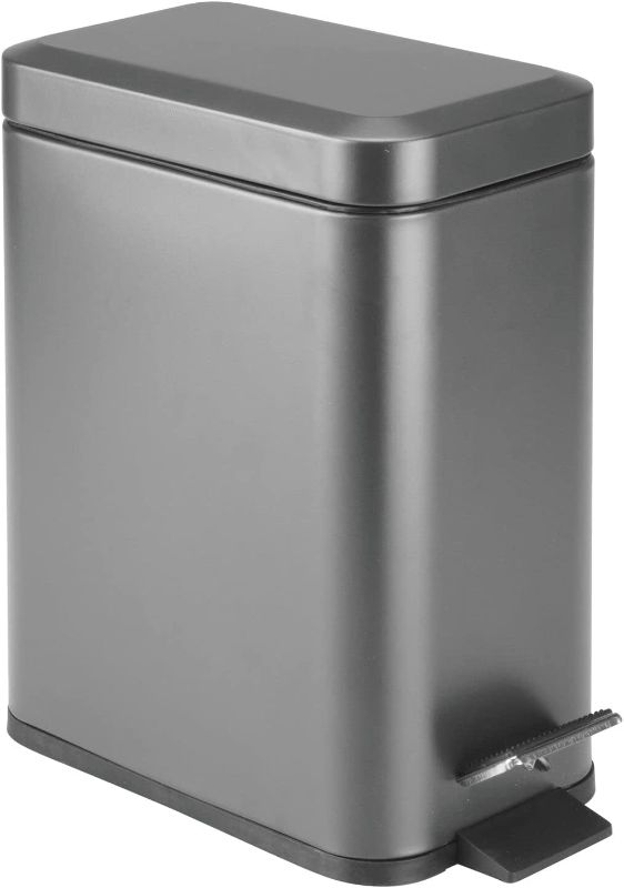 Photo 1 of  Metal Lidded  Trash Can