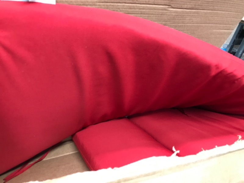 Photo 1 of red lawn chair cushion 